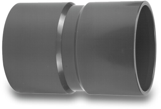 VDL Muffe PVC-U 200 mm Klebemuffe 12.5bar Grau Typ aus Rohr hergestellt